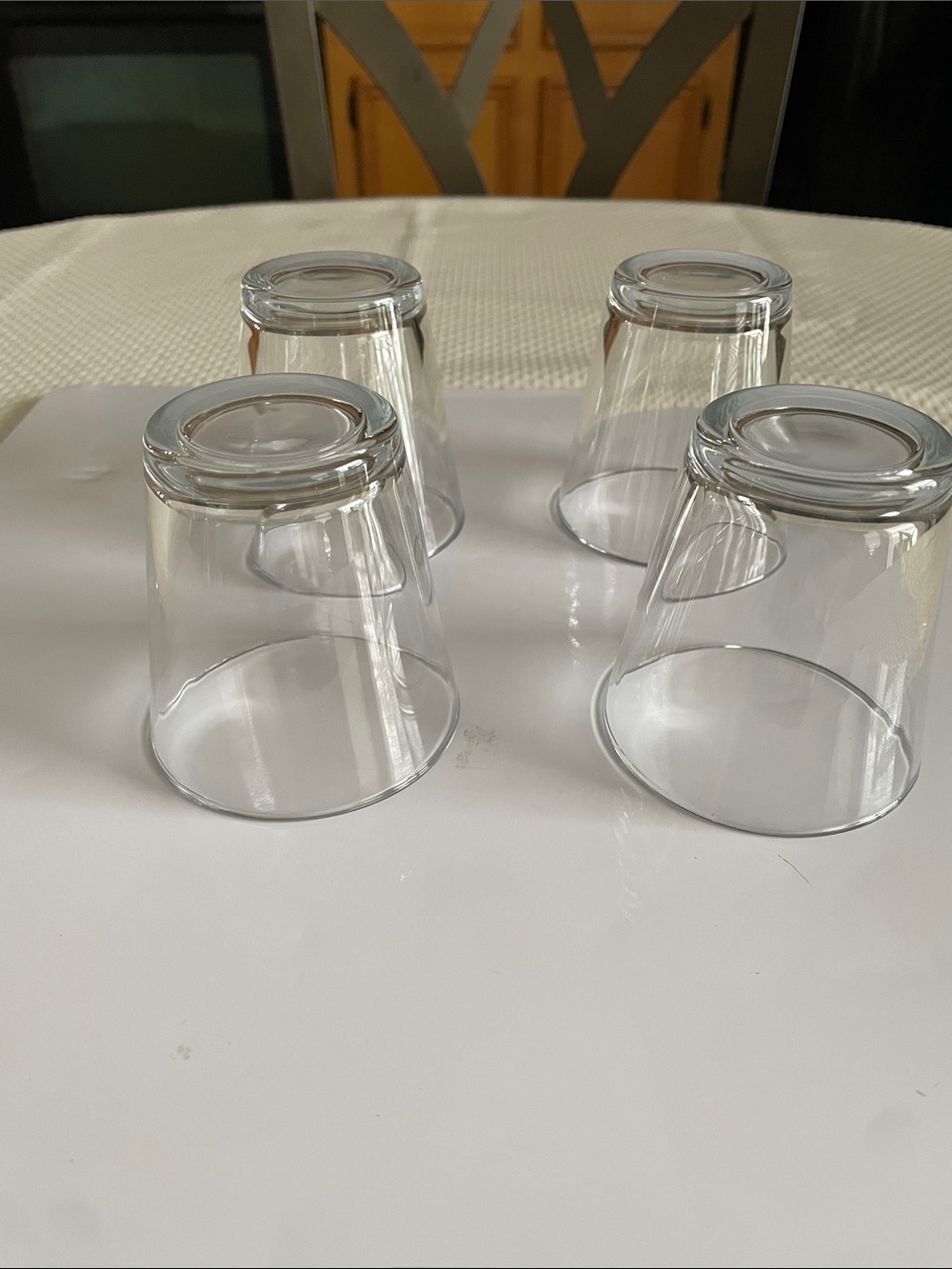 Clear Glass Tumbler Set of 4 - Classic Transparent Drinkware